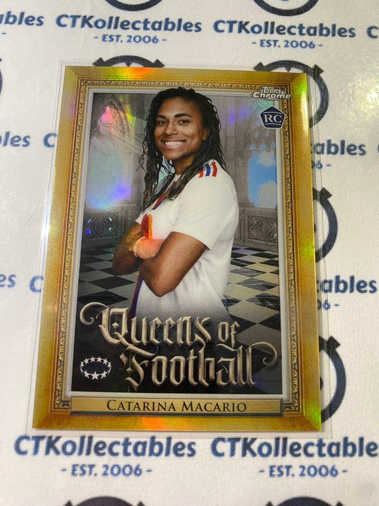 2022-23 Topps Chrome UEFA Women’s Catarina Macario RC Queens of football #Q-13