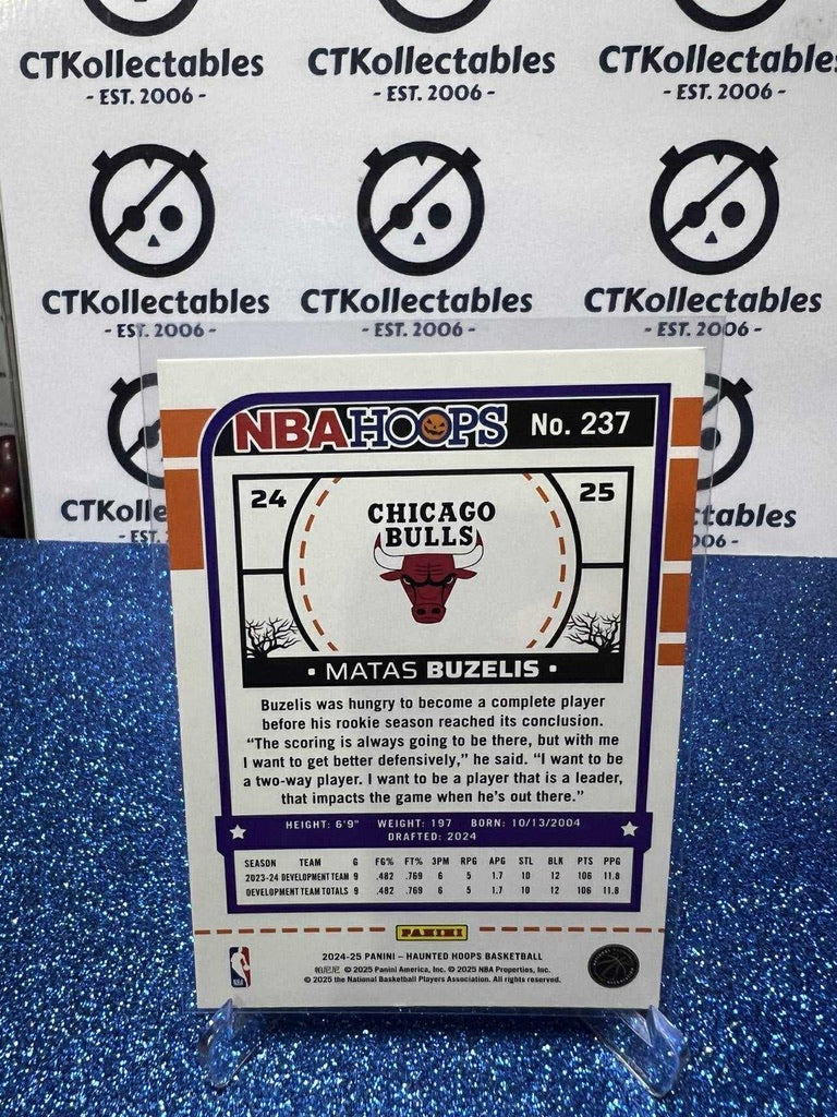 2024-25 Panini NBA HAUNTED HOOPS Rookie Card #237 Matas Buzelis Chicago Bulls