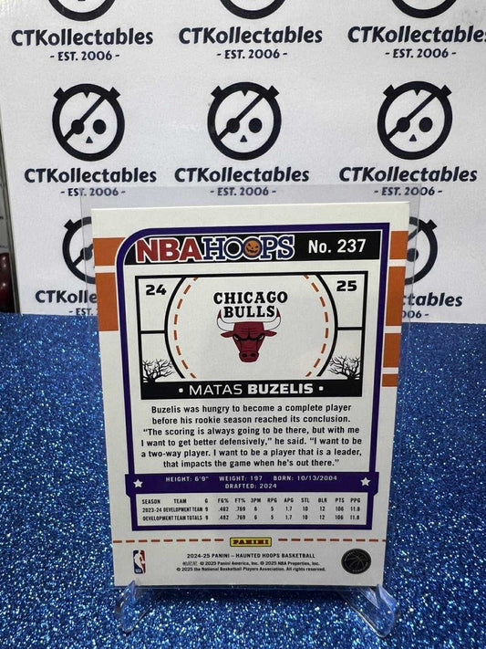 2024-25 Panini NBA HAUNTED HOOPS Rookie Card #237 Matas Buzelis Chicago Bulls