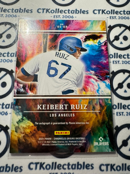 2021 Chronicles MLB Chronicles Origins Keibert Ruiz Auto OS-KR Dodgers