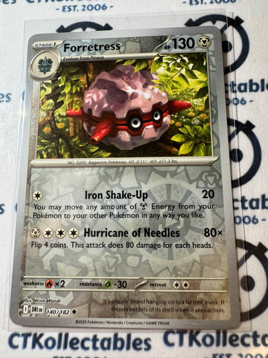 Forretress Scarlet & Violet Destined Rivals #140/182 Reverse Holo Pokemon