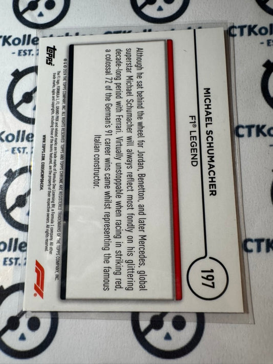 2024 Topps Chrome F1 Michael Schumacher Legends #197