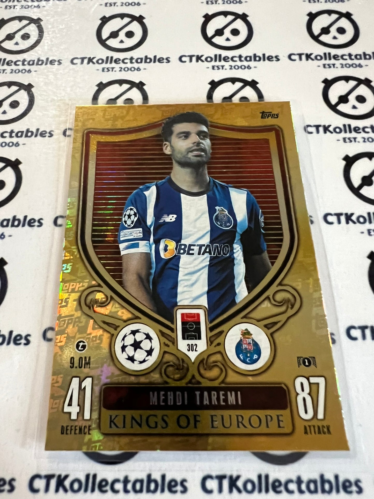 2023-24 TOPPS MATCH ATTAX Mehdi Taremi Kings Of Europe #302 Soccer Card