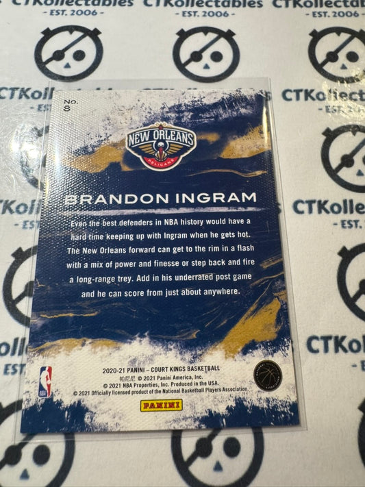 2020-21 NBA Panini Court Kings Brandon Ingram Modern Strokes #8 Pelicans