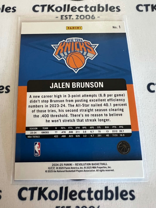 2024-25 NBA Panini Revolution Jalen Brunson Base #1 Knicks