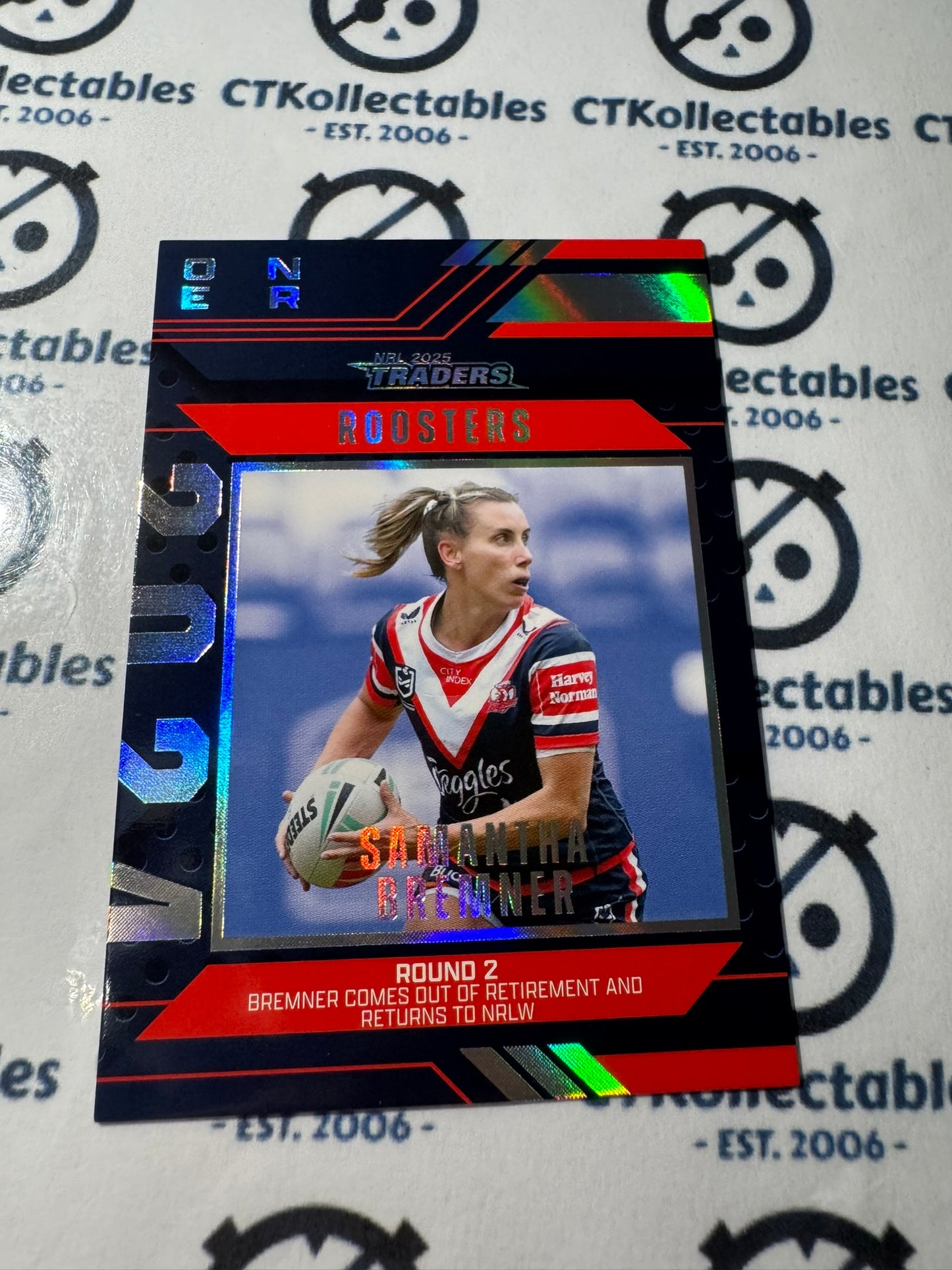 2025 NRL Traders Season To Remember SR 45 / 51 ROOSTERS SAMANTHA BREMNER
