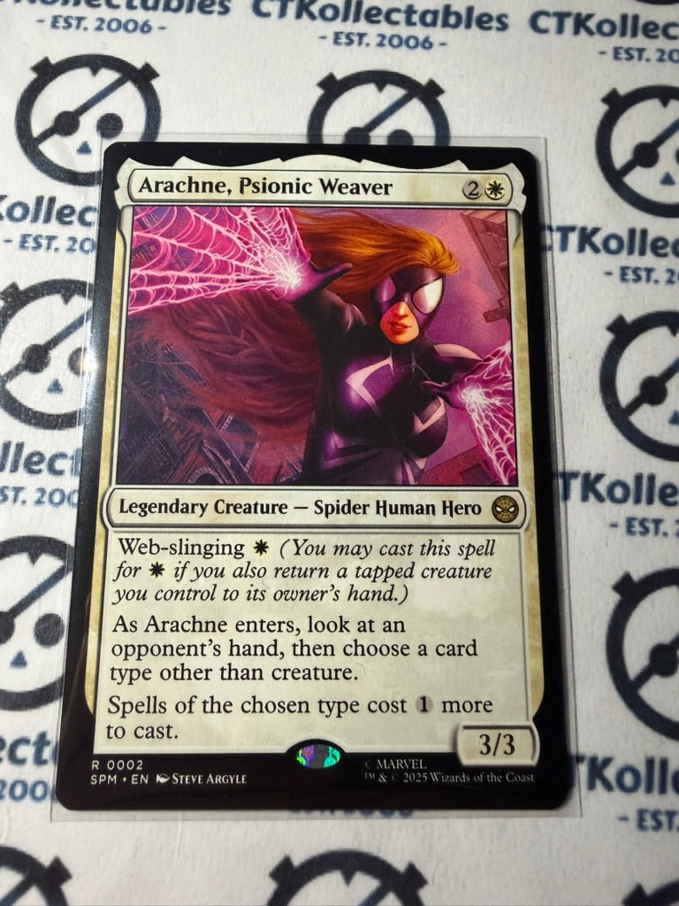 Arachne, Psionic Weaver Foil #0002 R Marvel's Spider-Man MTG TCG