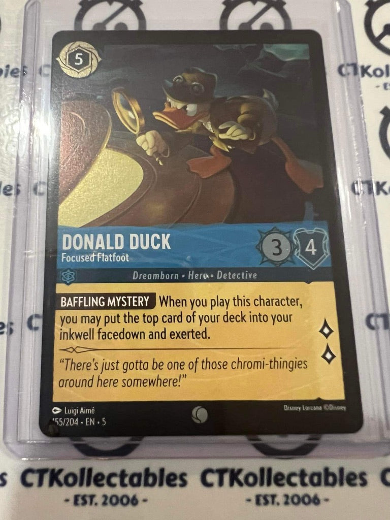 2024 Disney Lorcana Shimmering Skies COLD Foil Donald Duck 155/204