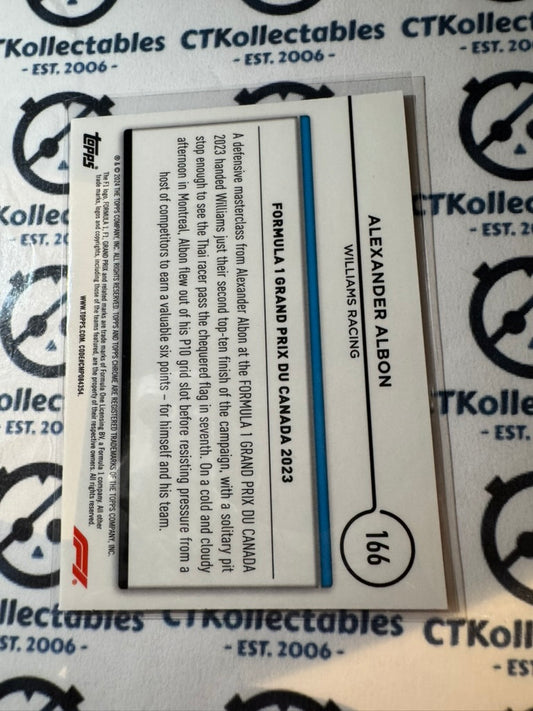 2024 Topps Chrome F1 Alexander Albon "Driver of the day" Williams #166