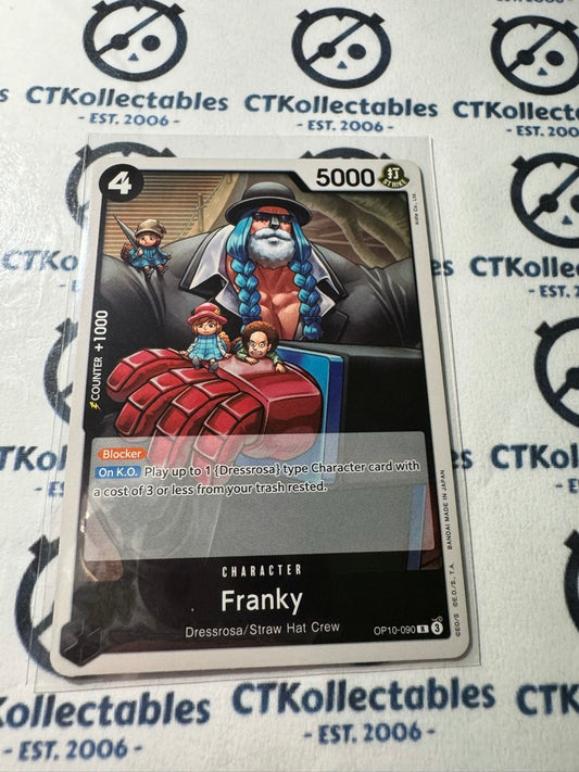 One Piece TCG Franky FOIL Card OP10-090 R Royal Blood NM/M