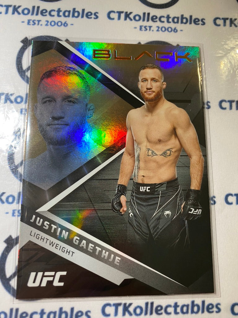 2022 UFC Panini Chronicles Black Justin Gaethje Bronze #201