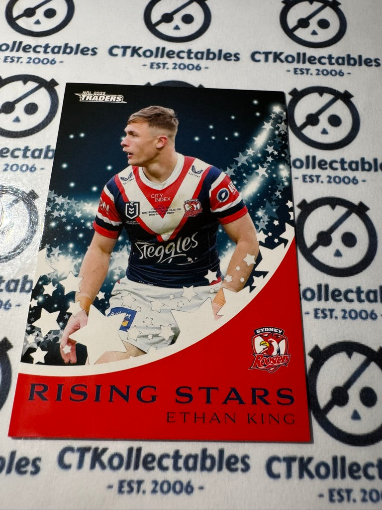 2025 NRL Traders Rising Stars RS 43 / 51 ROOSTERS ETHAN KING