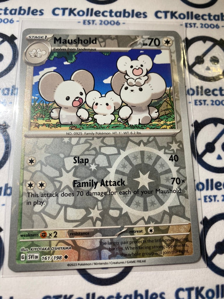 Maushold Reverse Holo #161/198 2023 Scarlet & Violet Pokémon TCG