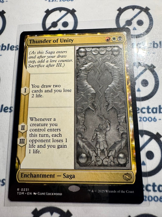 Magic The Gathering Tarkir Dragonstorm 0231 Thunder of Unity R