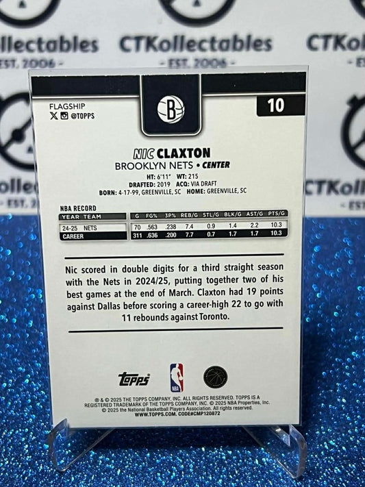 2025-26 Topps Flagship Season Tip Off #10 Nic Claxton Brooklyn Nets