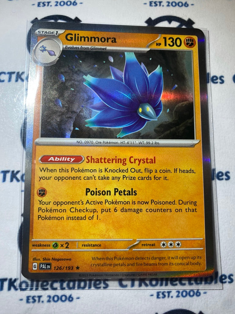 glimmora pokemon card Glimmora Holo Rare #126/193 2023 Paldea Evolved Pokemon Card
