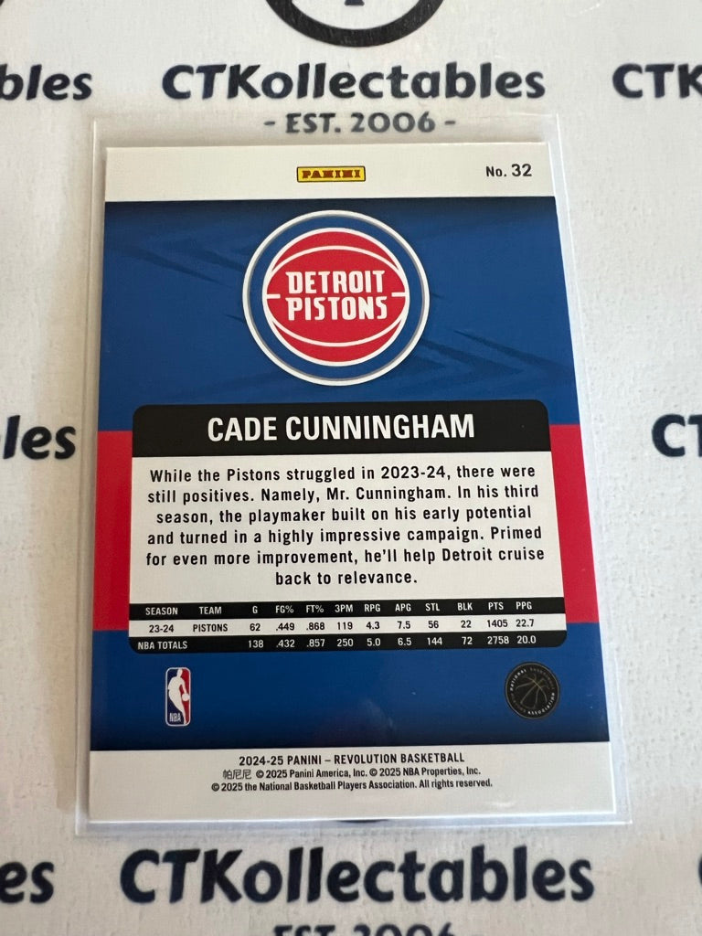 2024-25 NBA Panini Revolution Cade Cunningham # 32 Detroit Pistons