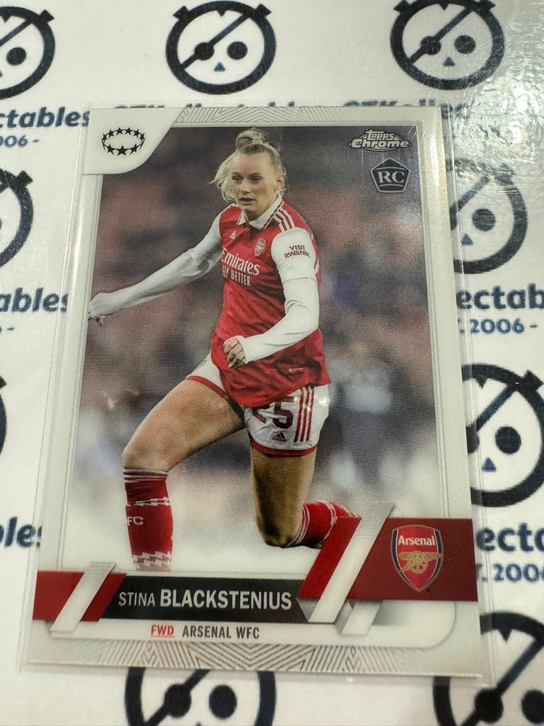 2022-23 Topps Chrome UEFA Women’s Soccer #25 Stina Blackstenius RC Rookie
