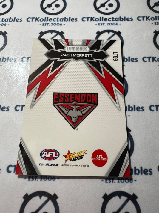 2025 AFL Footy Stars Thunderbolt LT59 Zach Merrett Bombers