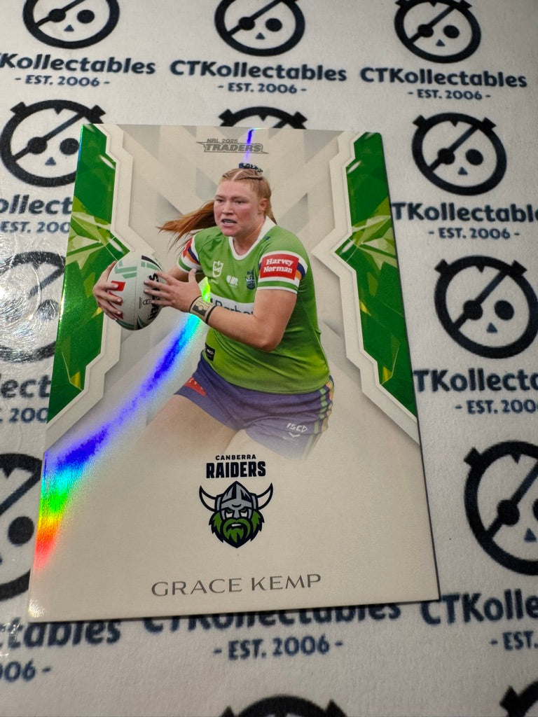 2025 NRL Traders NRWL WOMENS W 12 / 70 RAIDERS GRACE KEMP