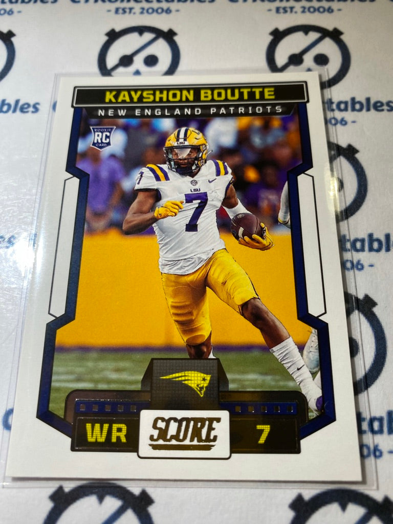 2023 NFL Panini Score #350 Kayshon Boutte - New England Patriots