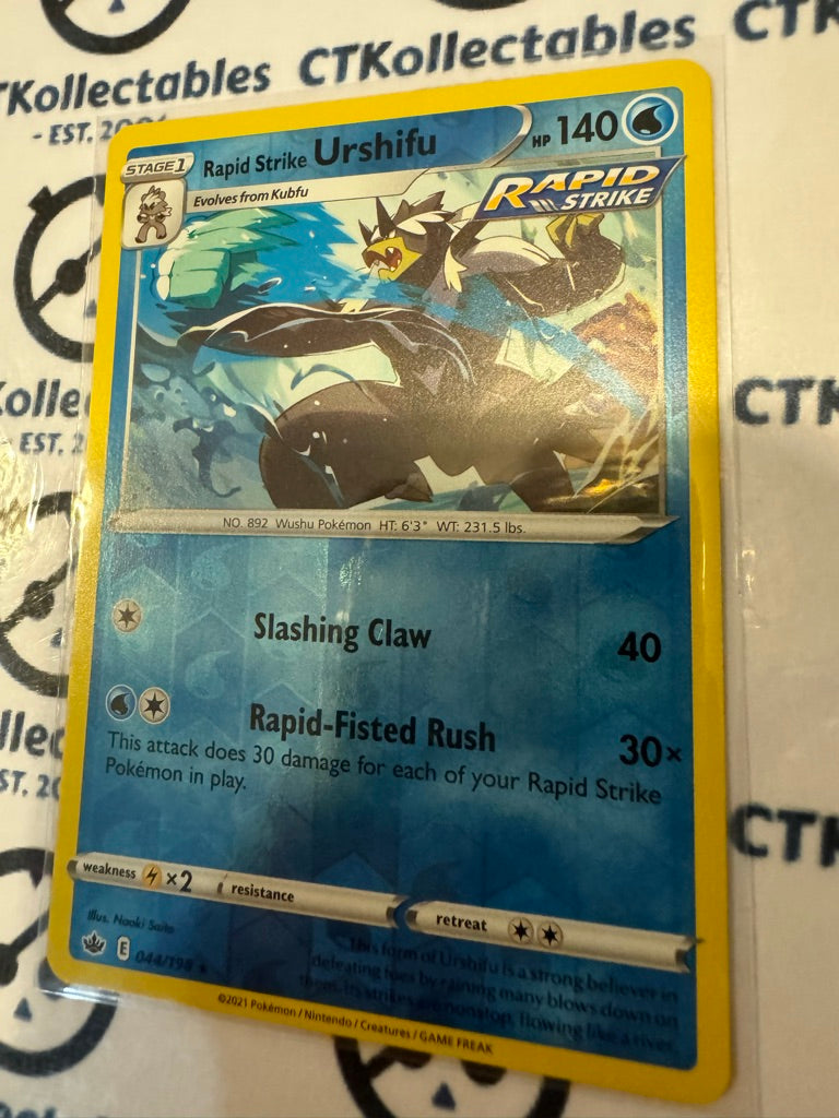 Rapid Strike Urshifu Reverse Holo #044/198 Pokemon Card Chilling Reign
