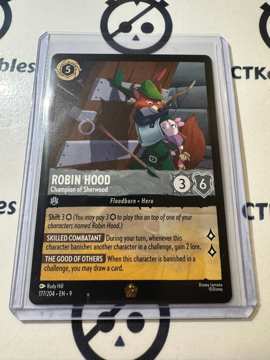 Disney Lorcana Fabled NON-FOIL 177/204 Robin Hood - Champion of Sherwood L