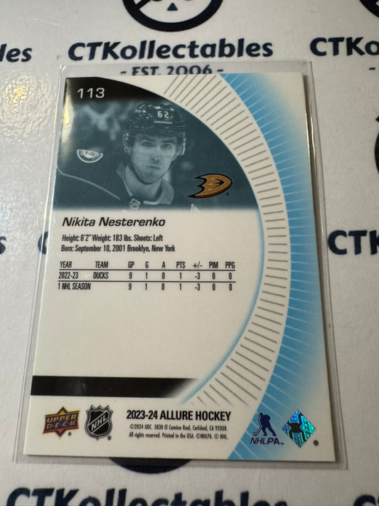 2023-24 NHL Allure Nikita Nesterenko Rookie #113 Ducks