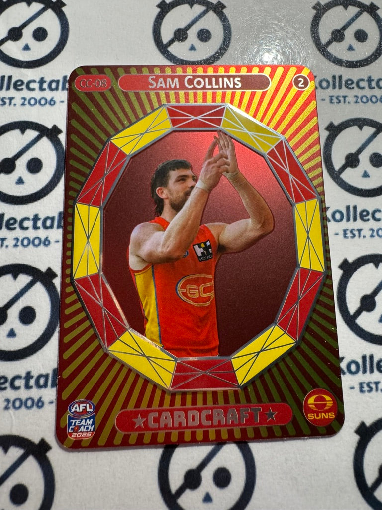 2025 AFL Teamcoach Sam Collins Card craft #2 CC-08 Suns