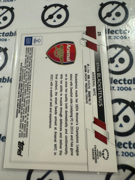 2022-23 Topps Chrome UEFA Women’s Soccer #25 Stina Blackstenius RC Rookie