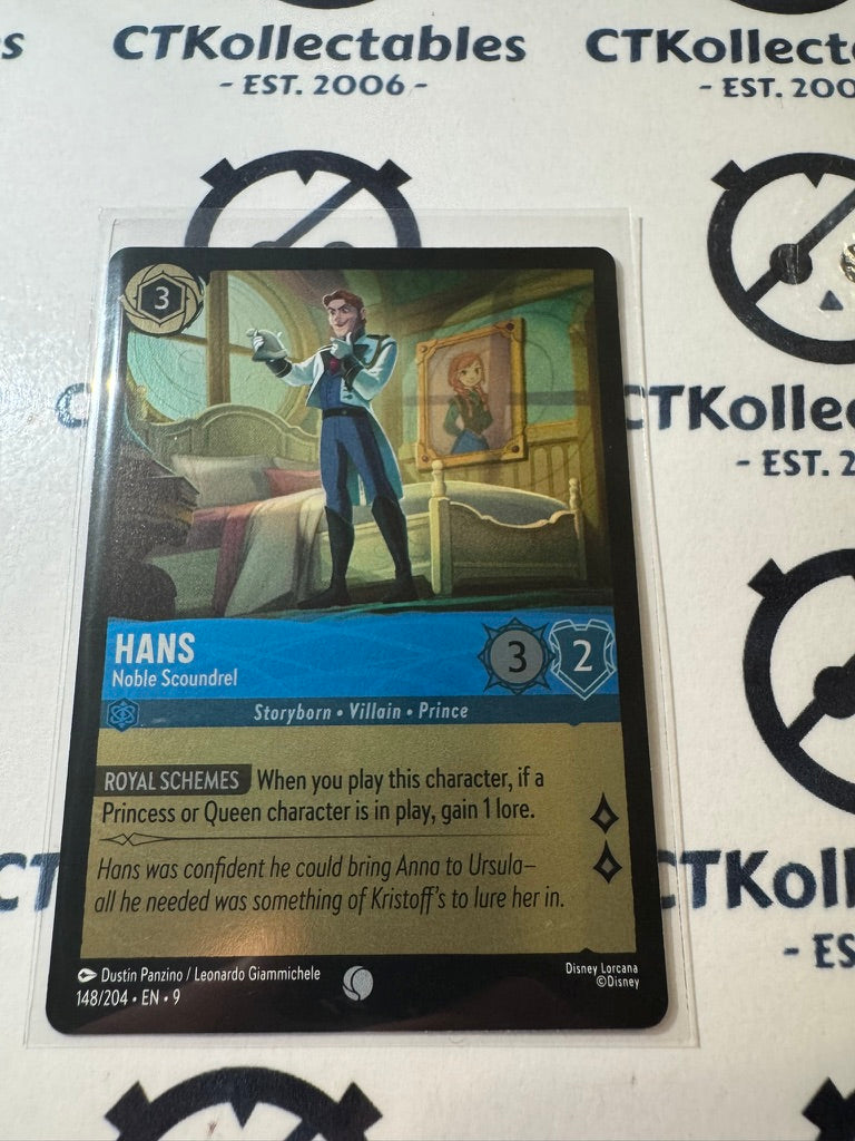Disney Lorcana Fabled COLD FOIL 148/204 Hans - Noble Scoundrel C