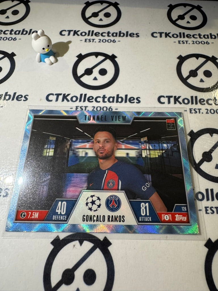 2023-24 TOPPS MATCH ATTAX GONCALO RAMOS TUNNEL VIEW CRYSTAL BLUE #126