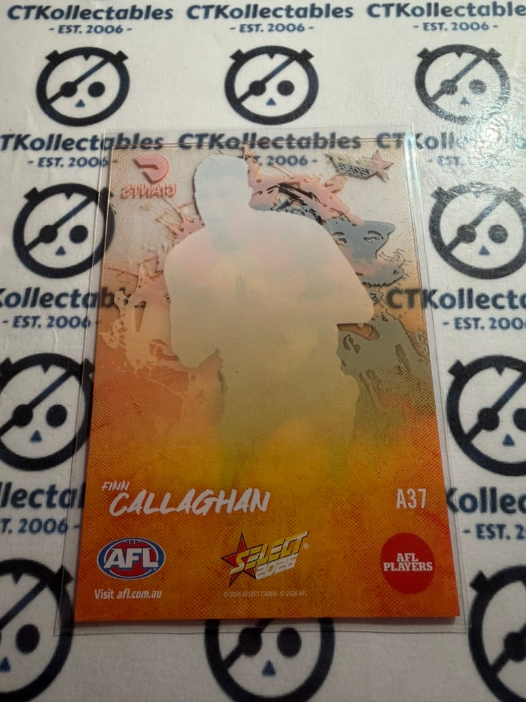 2026 Select AFL Footy Stars ACETATE #A37 Finn Callaghan Giants