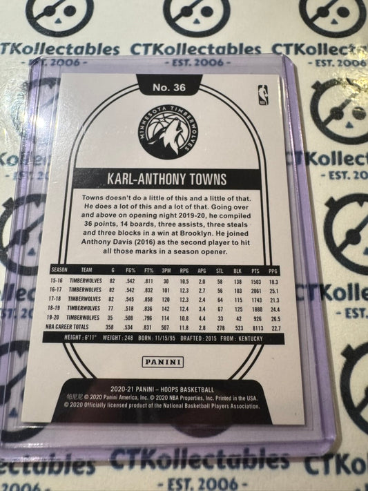 2020-21 NBA Panini Hoops Karl-Anthony towns 176/199 Holo #36 Timberwolves