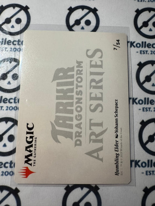 MTG Tarkir Dragonstorm 7/54 Humbling Elder Art Series