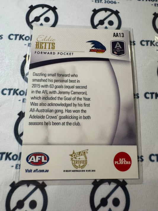 2016 AFL Select Certified Eddie Betts All Australian #AA13 Crows