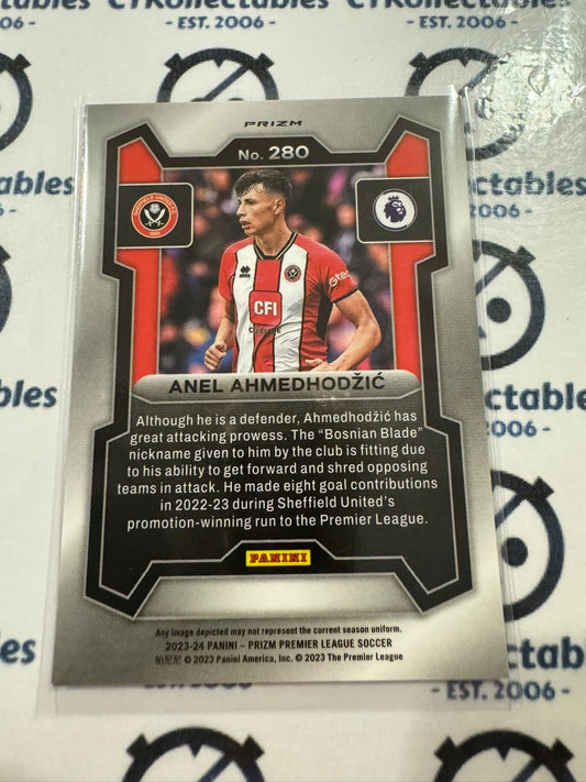 2023-24 Prizm Premier League Soccer Anel Ahmedhodzic RC #280 Pink Mosaic Prizm