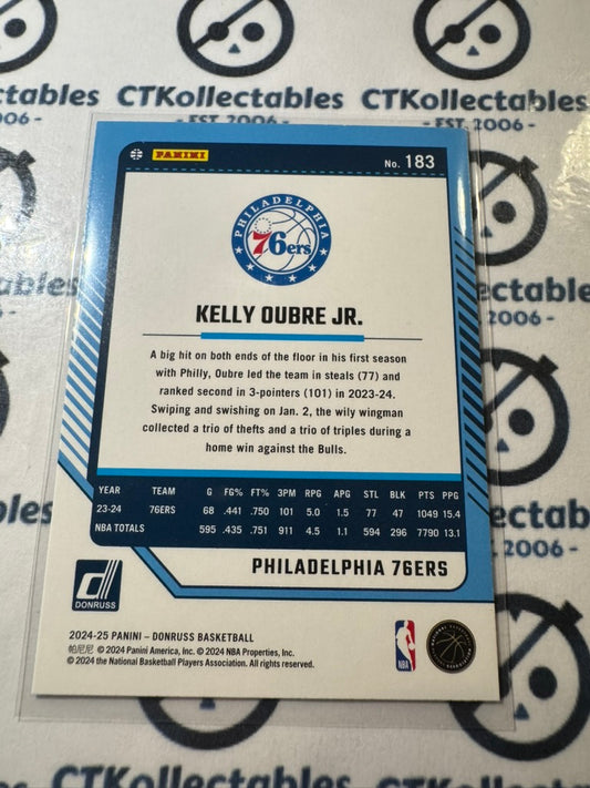 2024-25 NBA Panini Donruss Kelly Oubre Jr. Green Laser #183 76ers