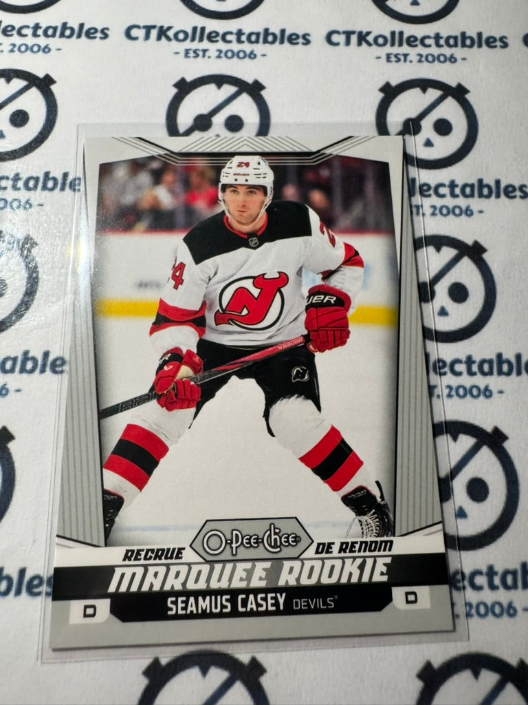 2024-25 O-Pee-Chee Hockey Marquee Rookie #565 Seamus Casey New Jersey Devils