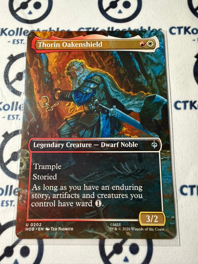 Thorin Oakenshield (Borderless) #0210 MTG The Hobbit Foil TCG