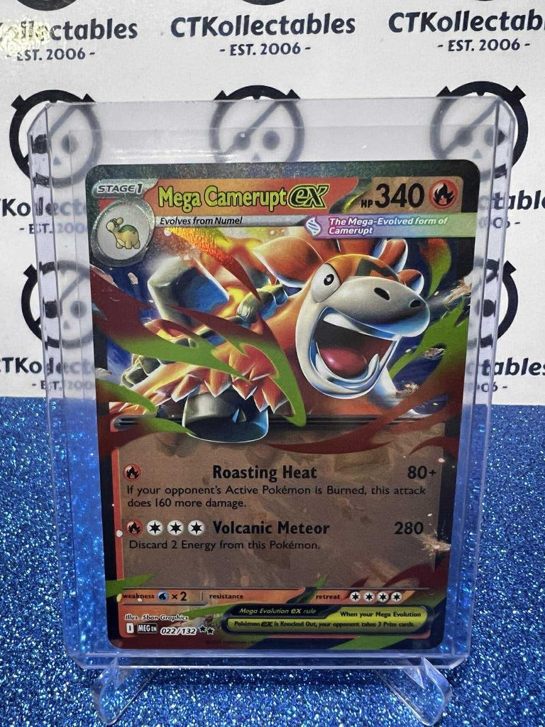 Mega Camerupt EX Double Rare #022/132 Mega Evolution Pokemon