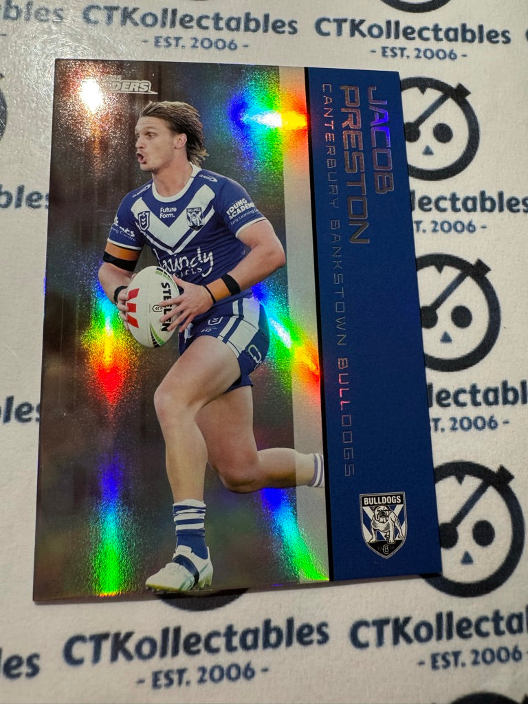 2025 NRL Traders Silver Parallel PS 026 JACOB PRESTON BULLDOGS
