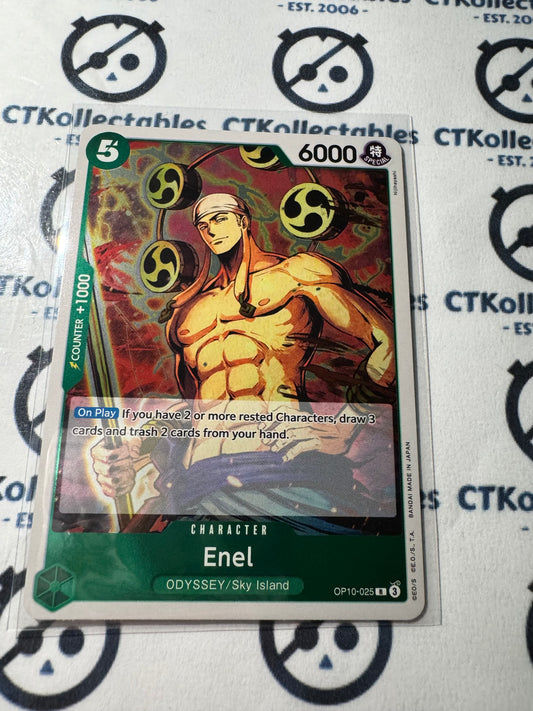 One Piece TCG Enel FOIL Card OP10-025 R Royal Blood NM/M