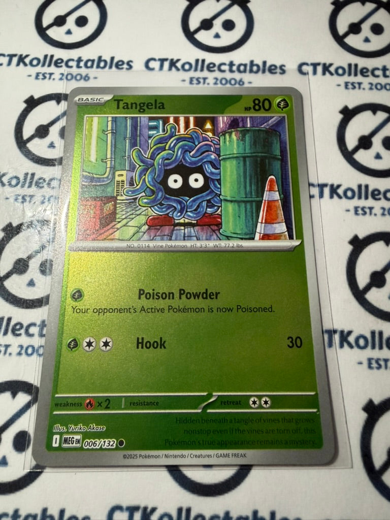 Tangela Reverse Holo Mega Evolution #006/132 Pokemon