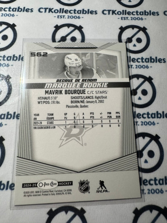 2024-25 O-Pee-Chee Hockey Marquee Rookie #562 Mavrik Bourque Dallas Stars