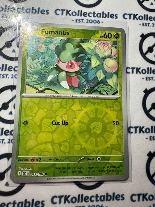 Fomantis Scarlet & Violet Destined Rivals #013/182  Reverse Holo
