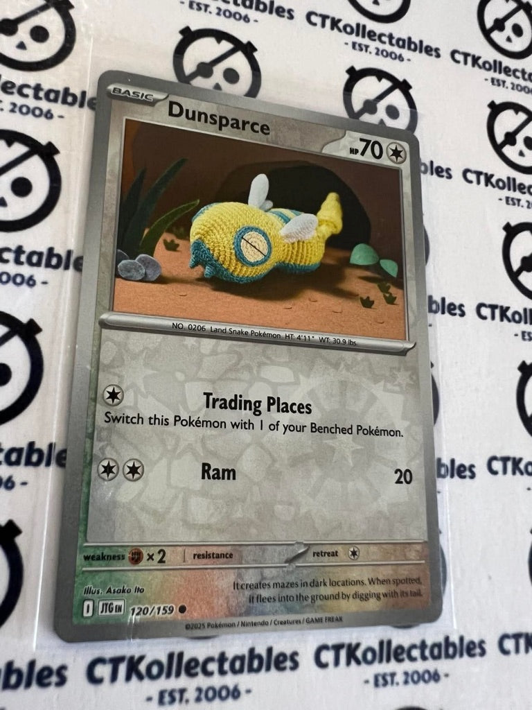 Dunsparce Reverse Holo #120/159 Journey Together Pokemon Card TCG