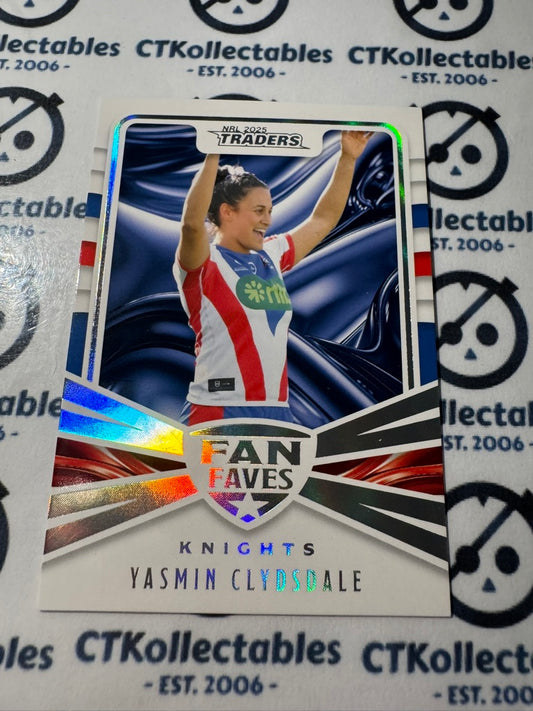 2025 NRL Traders  Fan Faves FF 27 / 51 KNIGHTS YASMIN CLYDSDALE