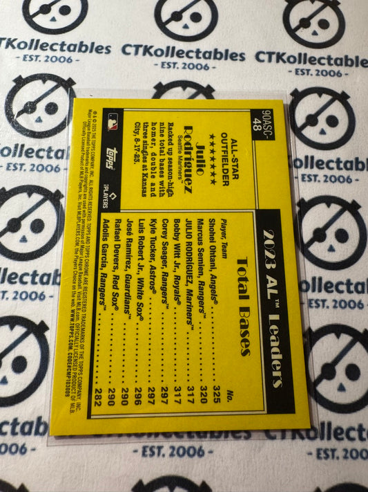 2025 Topps Series 2 Baseball Julio Rodriguez Silver Mojo 35th #90ASC-48 Mariners