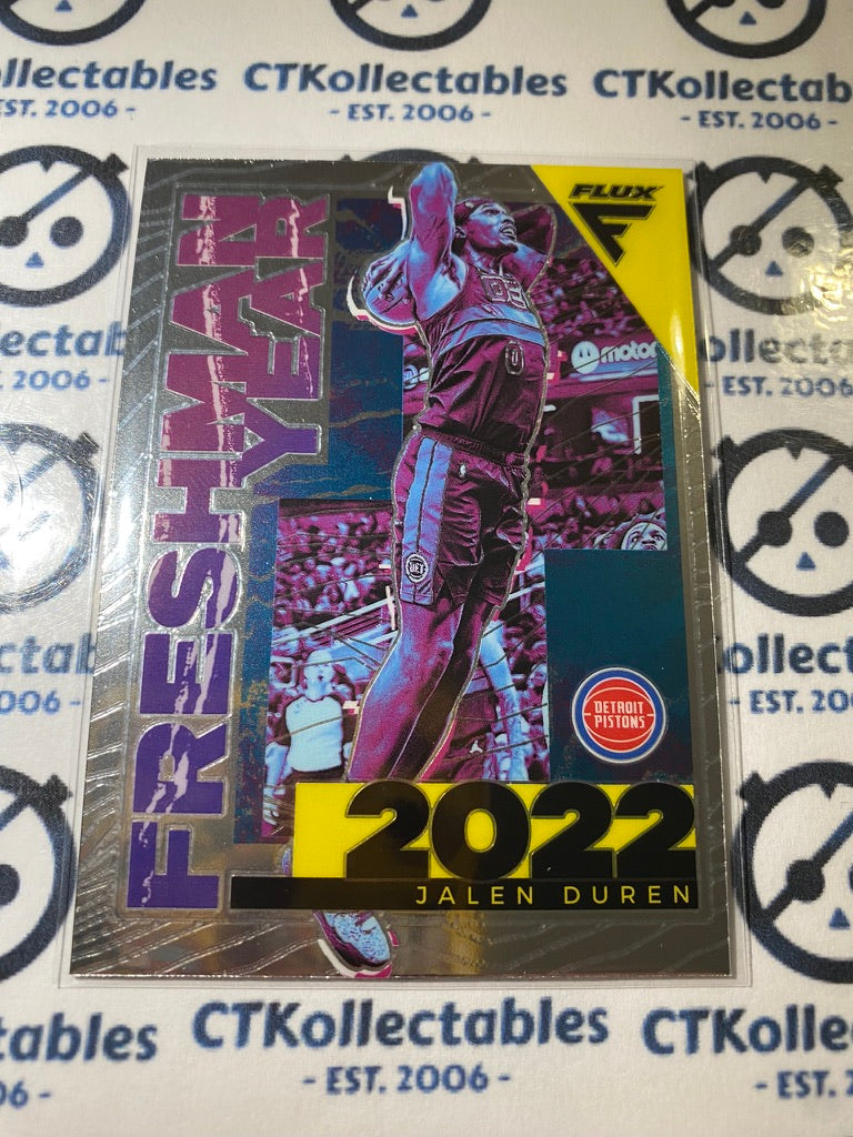 2022-23 NBA Panini FLUX Jalen Duren Freshman Year #27 Pistons